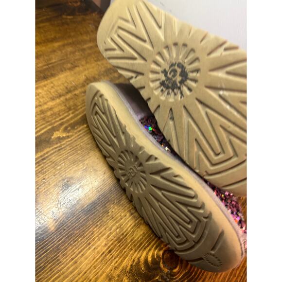 UGG Purple Classic Mini Stellar Sequin Boots Size 8 - Picture 12 of 13